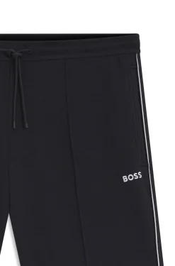 Cotton-blend shorts with piped trims