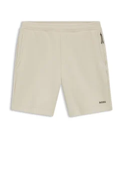 Cotton-blend shorts with reflective graphic