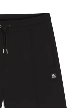 Cotton-blend shorts with stacked-logo trim