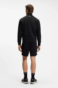 Cotton-blend sweatshirt with tennis artwork
