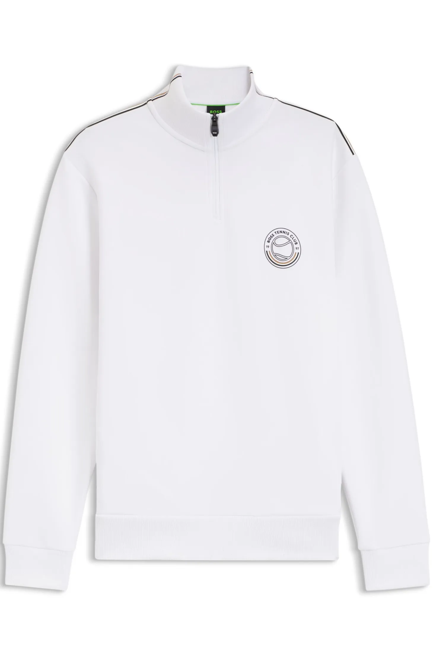 Cotton-blend sweatshirt with tennis artwork