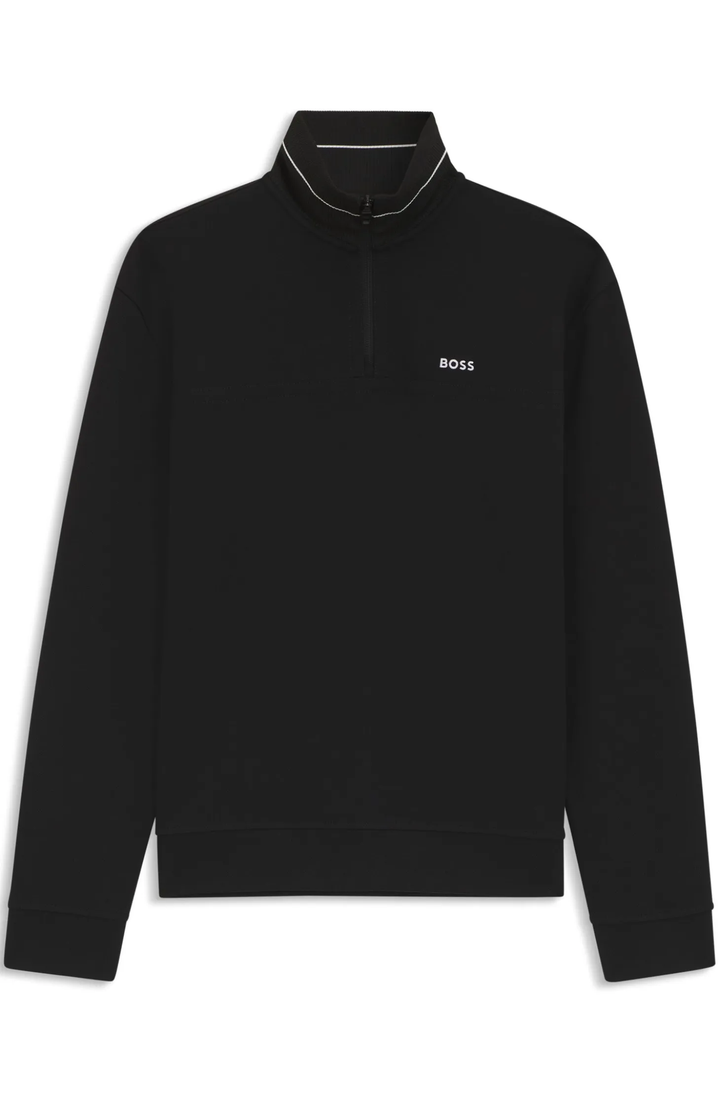 Cotton-blend sweatshirt with embroidered logo