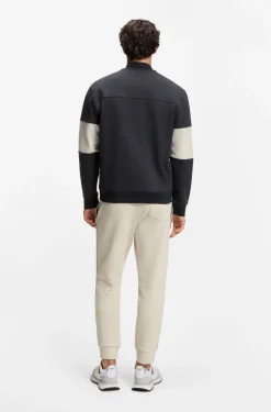 Cotton-blend sweatshirt with tennis-themed logo