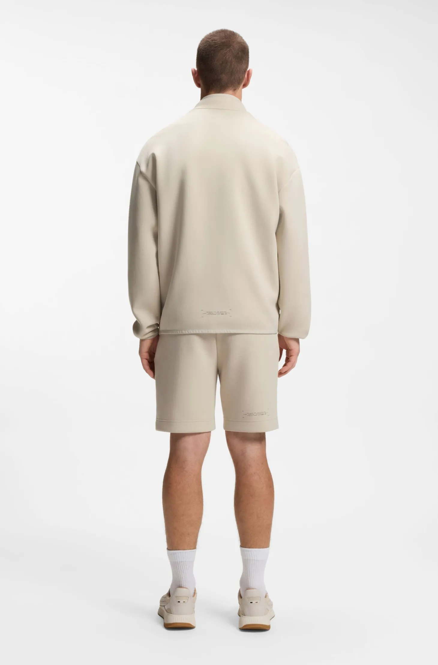 Cotton-blend sweatshirt with reflective graphic