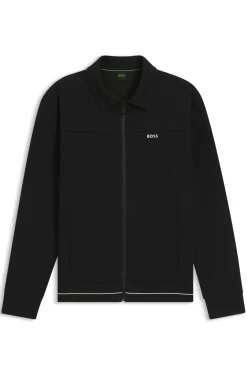 Cotton-blend sweatshirt with embroidered logo