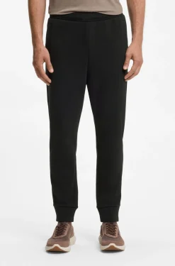 Cotton-blend tracksuit bottoms with embroidered logo