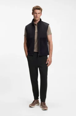 Cotton-blend tracksuit bottoms with embroidered logo