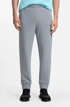Cotton-blend tracksuit bottoms with embroidered logo