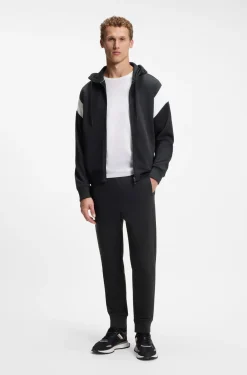 Cotton-blend tracksuit bottoms with embroidered logo