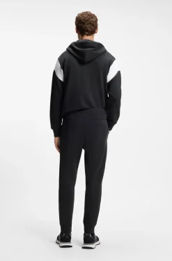Cotton-blend tracksuit bottoms with embroidered logo