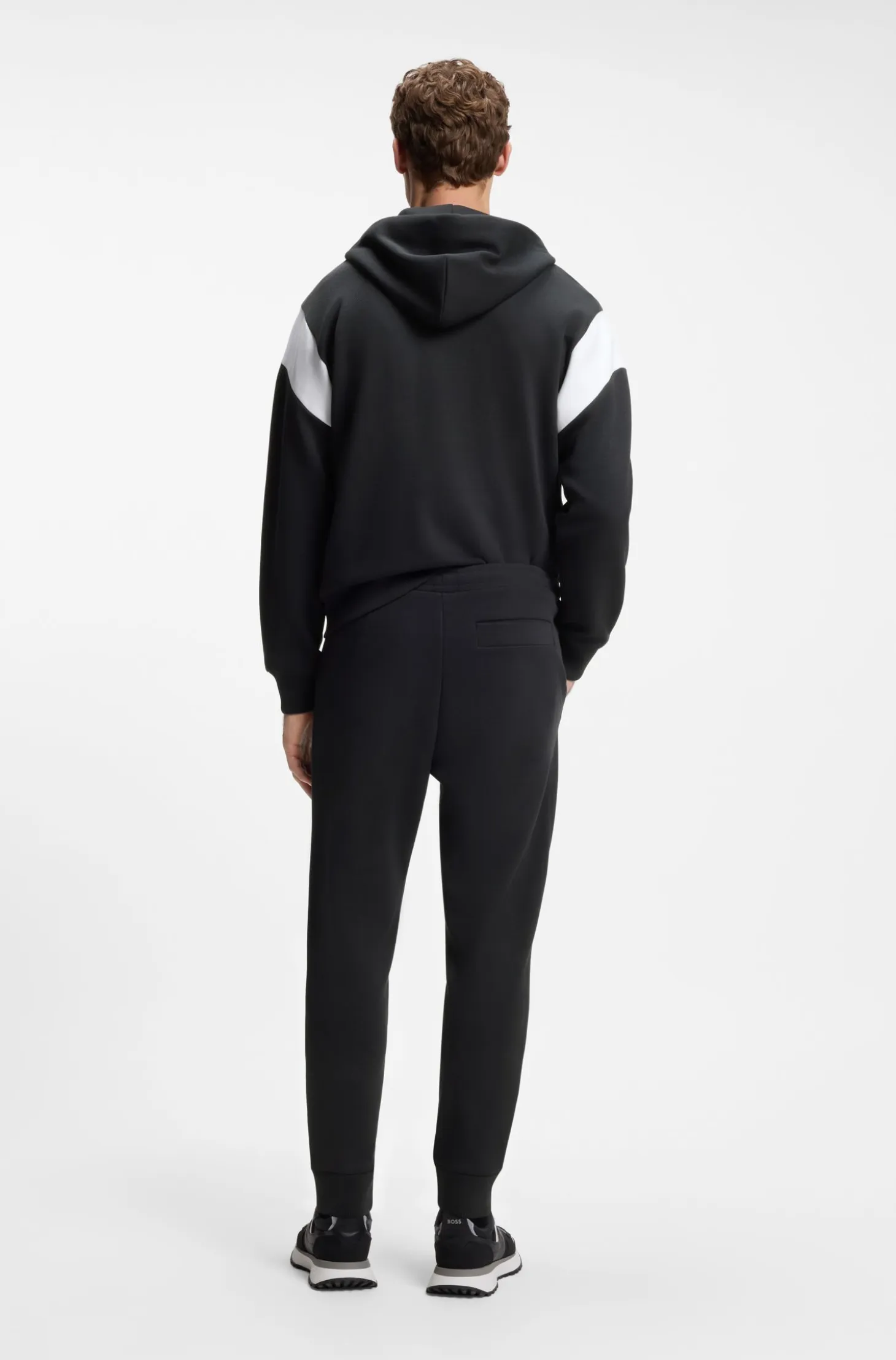 Cotton-blend tracksuit bottoms with embroidered logo