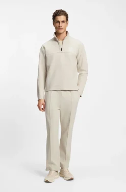 Cotton-blend tracksuit bottoms with tennis-themed logo