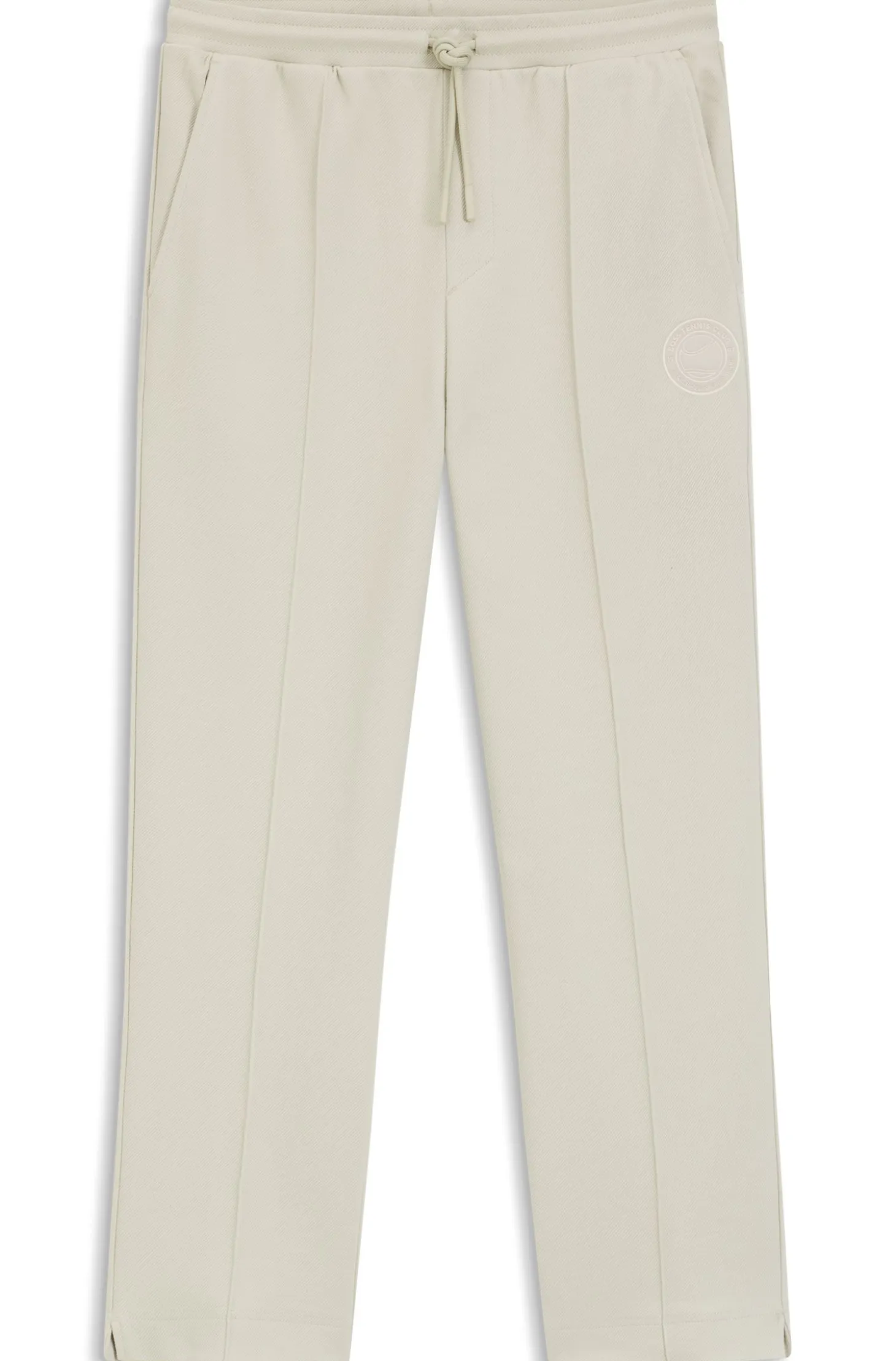 Cotton-blend tracksuit bottoms with tennis-themed logo