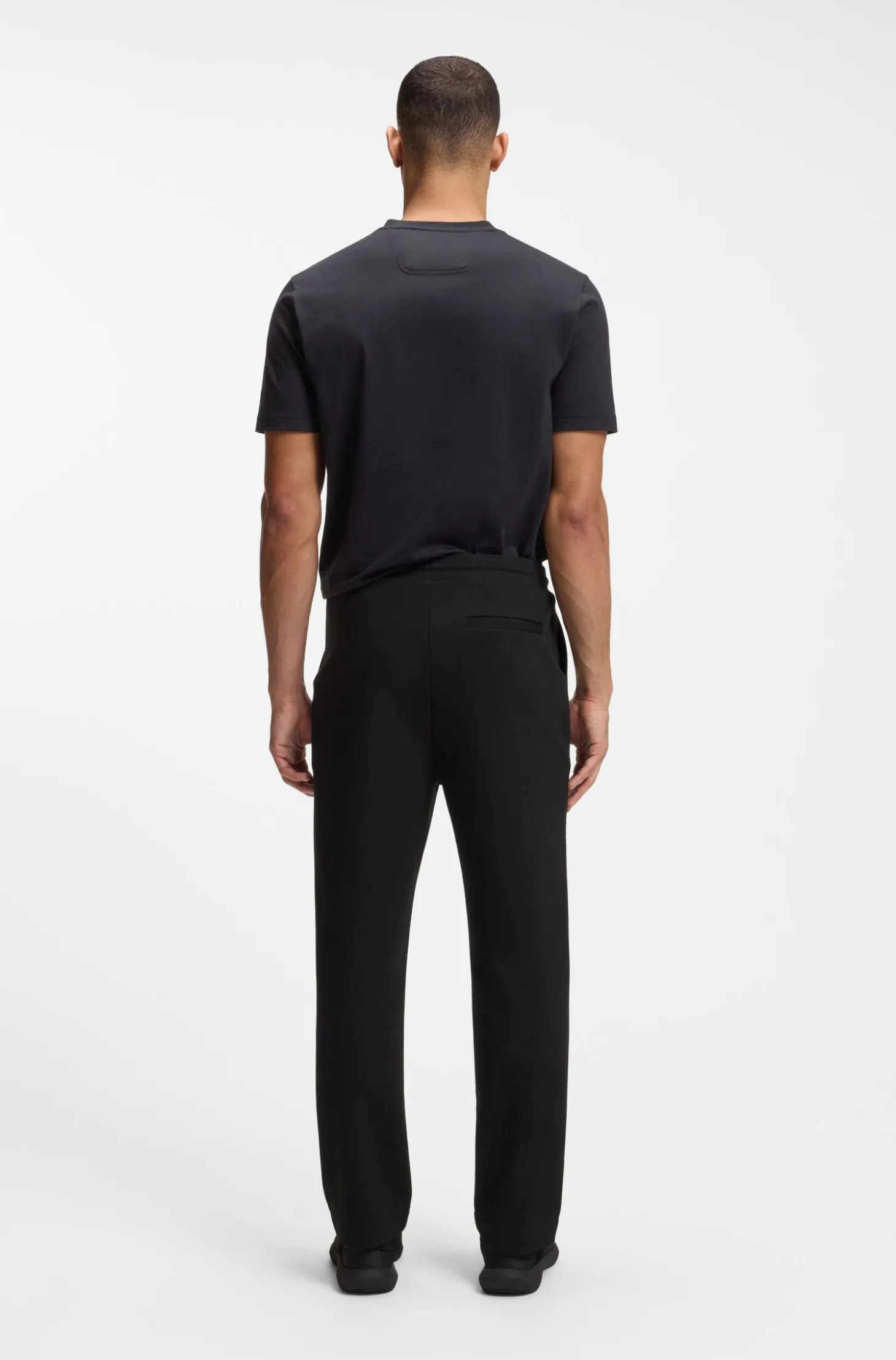 Cotton-blend tracksuit bottoms with pintuck pleats