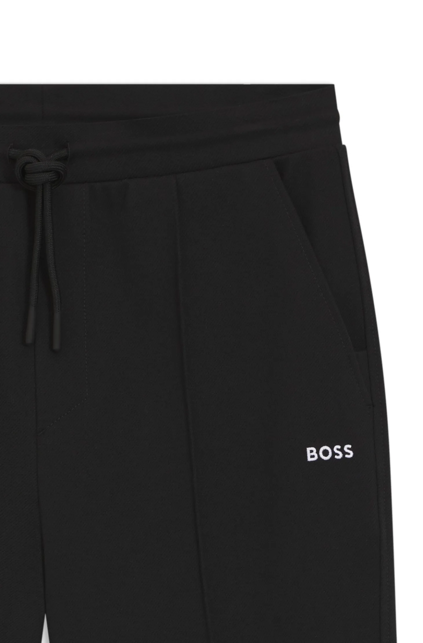 Cotton-blend tracksuit bottoms with pintuck pleats