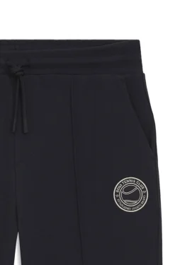 Cotton-blend tracksuit bottoms with tennis-themed logo