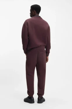 Cotton-blend tracksuit bottoms with stacked logo