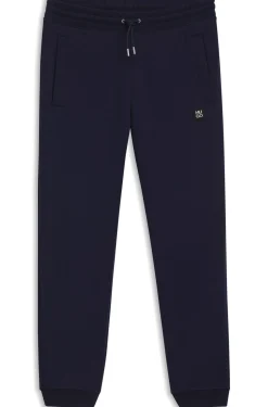 Cotton-blend tracksuit bottoms with stacked logo