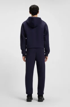 Cotton-blend tracksuit bottoms with stacked logo
