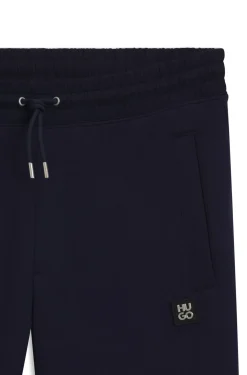 Cotton-blend tracksuit bottoms with stacked logo
