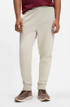 Cotton-blend tracksuit bottoms with embroidered logo