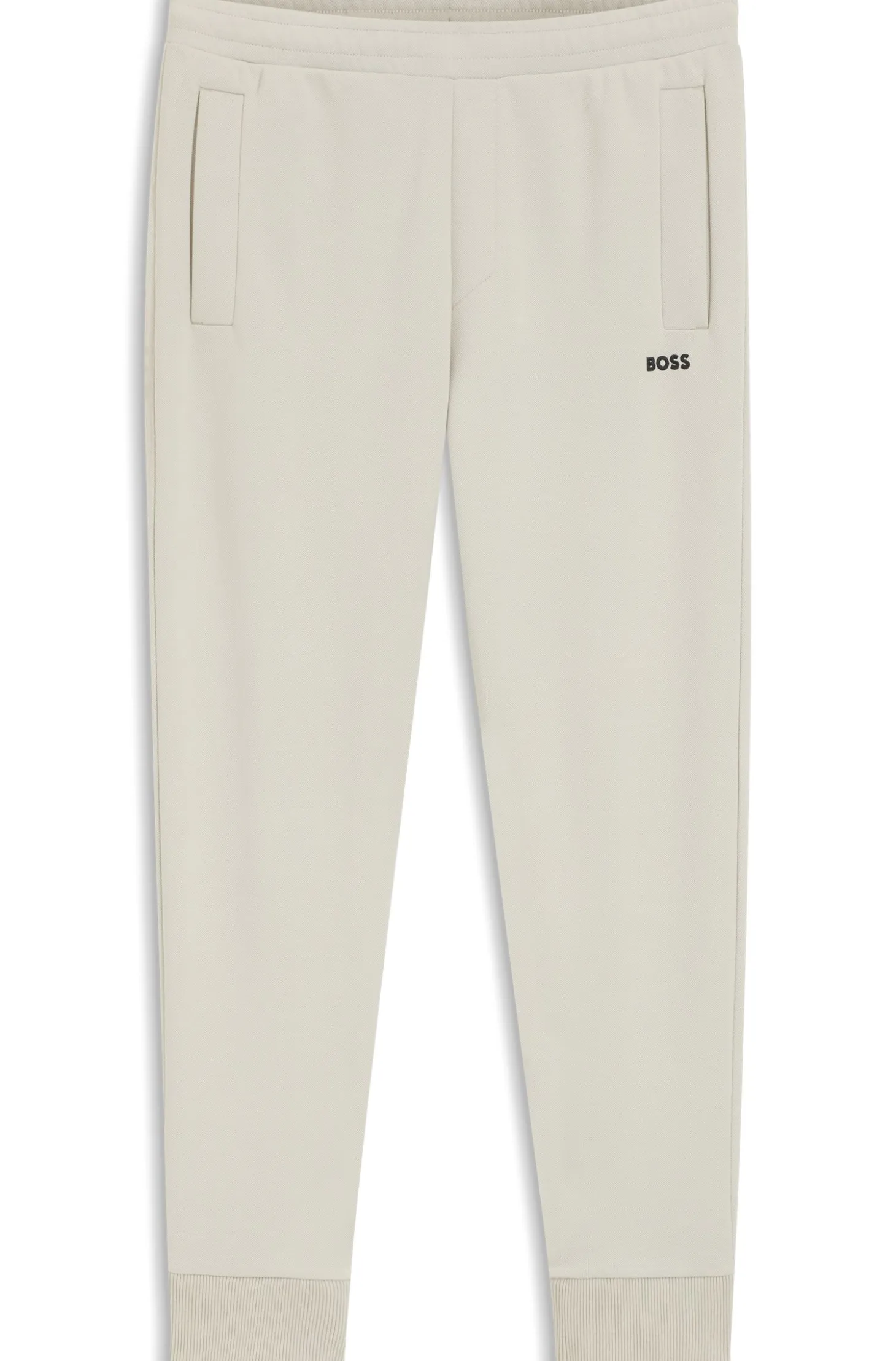 Cotton-blend tracksuit bottoms with embroidered logo