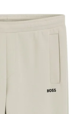 Cotton-blend tracksuit bottoms with embroidered logo