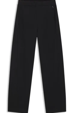 Cotton-blend tracksuit bottoms with lustrous piping