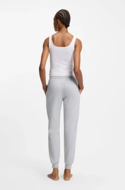 Cotton-blend tracksuit bottoms with logo details