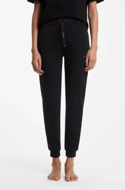 Cotton-blend tracksuit bottoms with logo details