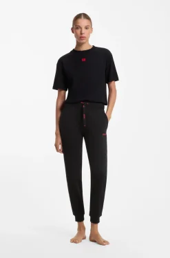 Cotton-blend tracksuit bottoms with logo details