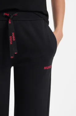 Cotton-blend tracksuit bottoms with logo details
