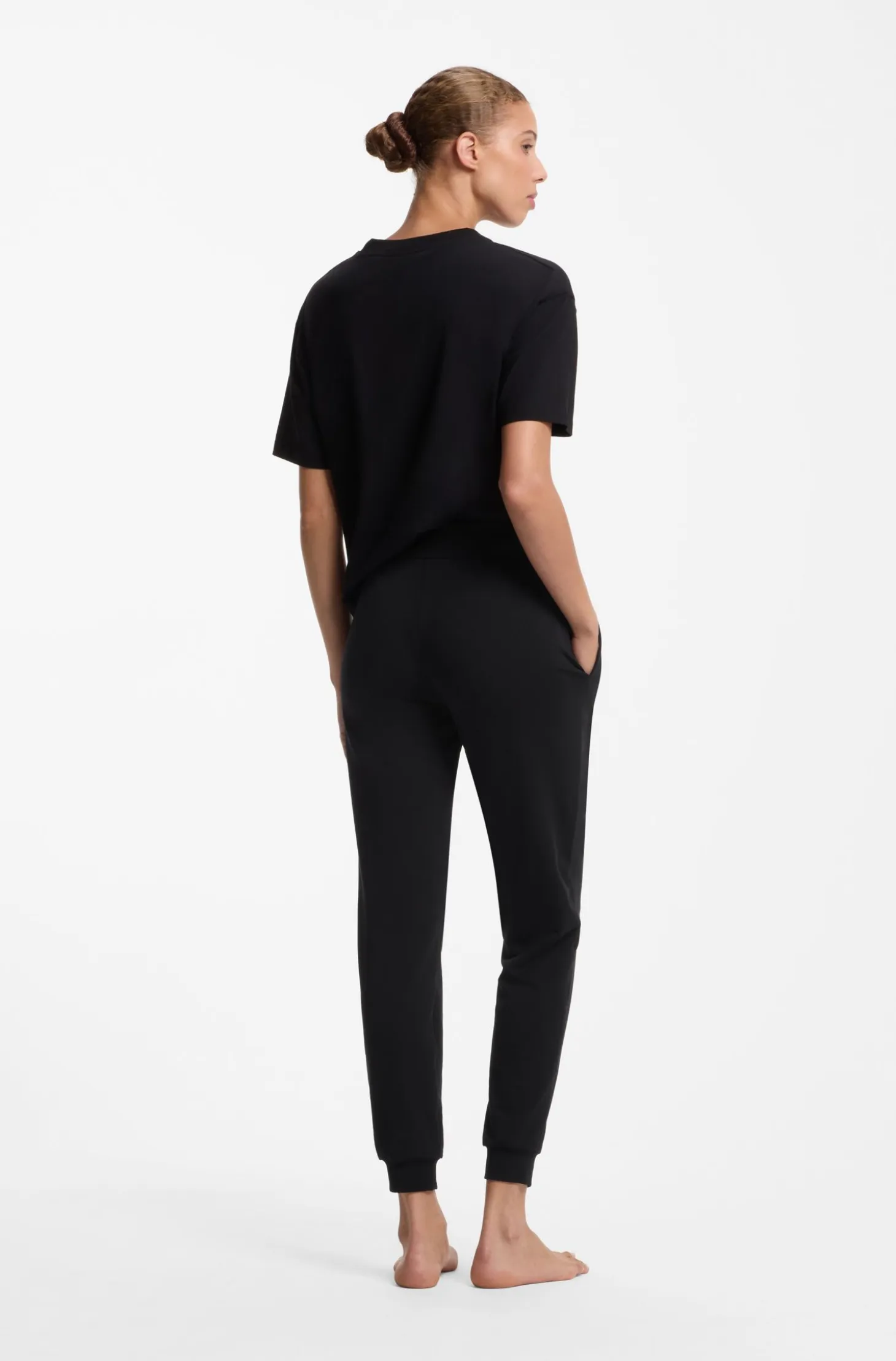 Cotton-blend tracksuit bottoms with logo details