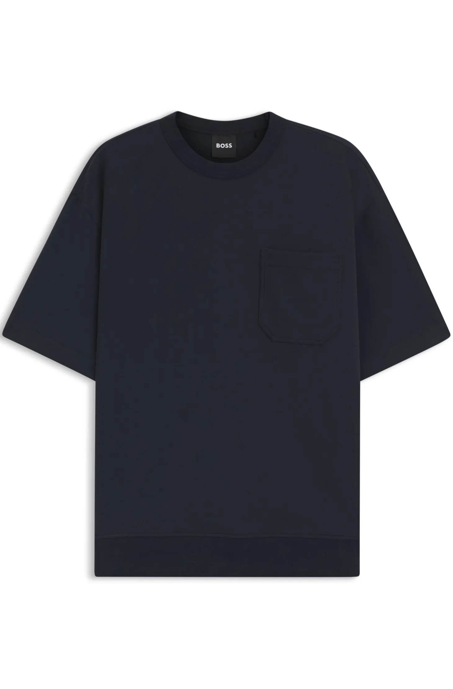Cotton-blend T-shirt with peached finish