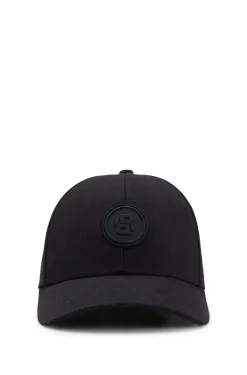 Cotton-canvas cap with Double B monogram badge