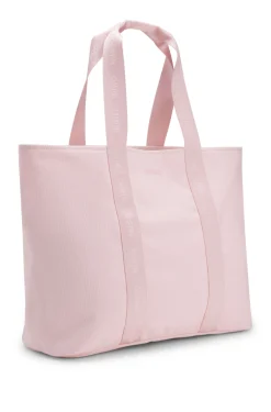Cotton-canvas tote bag with logo straps