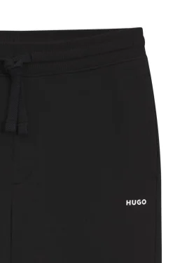 Cotton casual trousers with elasticated cuffs