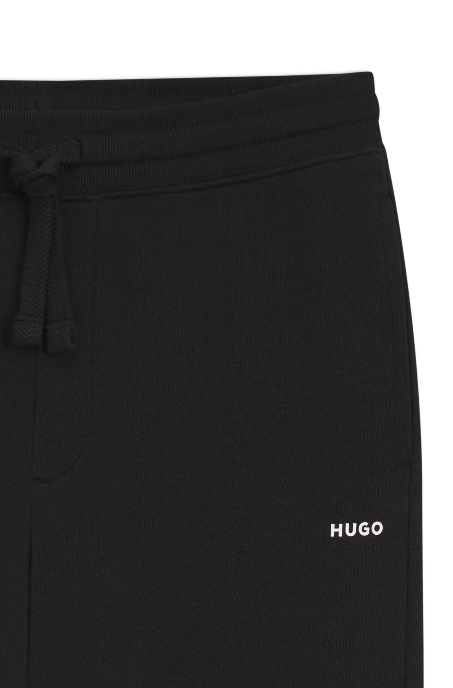Cotton casual trousers with elasticated cuffs