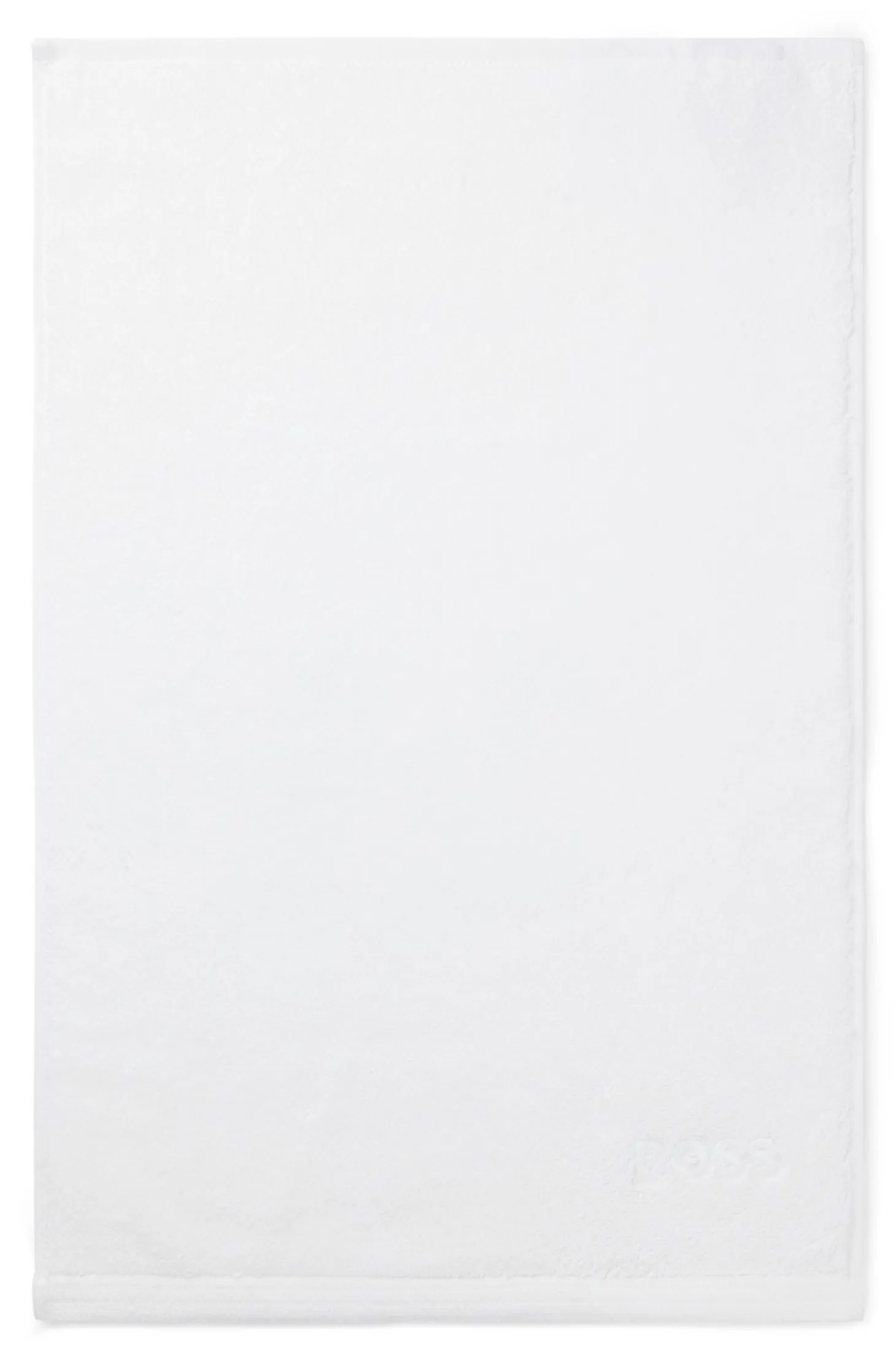 Cotton guest towel with contrast embroidered logo
