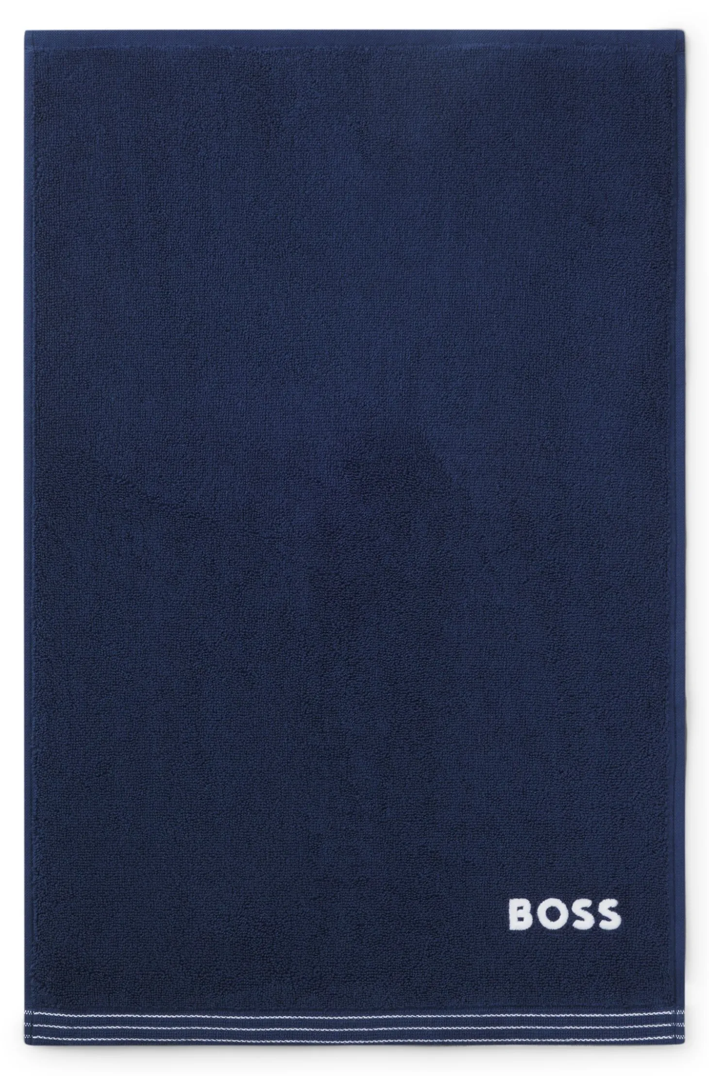 Cotton guest towel with contrast embroidered logo