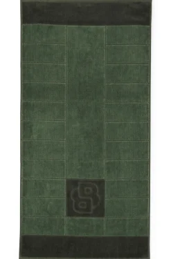 Cotton hand towel with carved Double B monogram