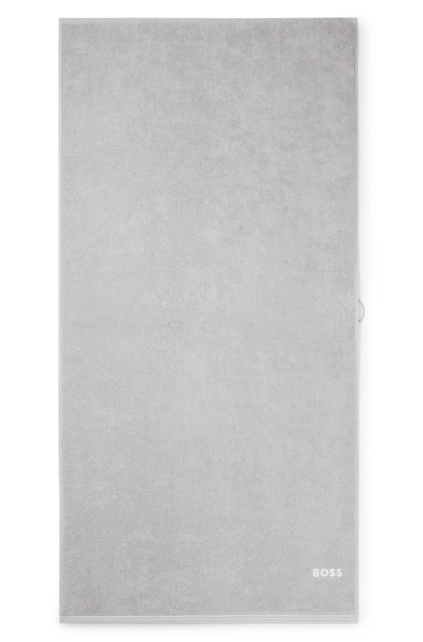Cotton hand towel with contrast embroidered logo
