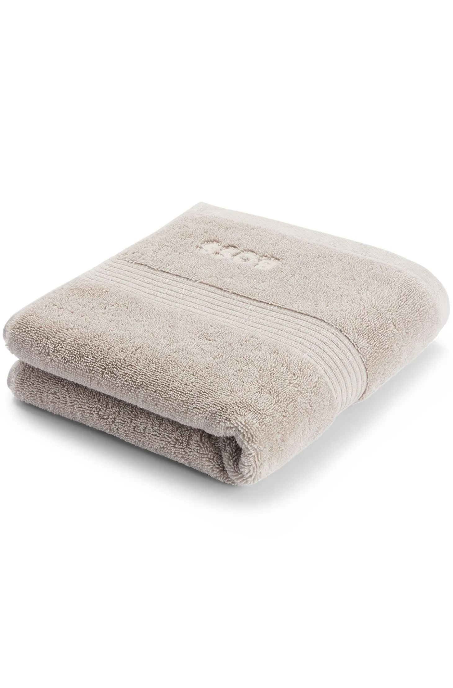 Cotton hand towel with embroidered logo