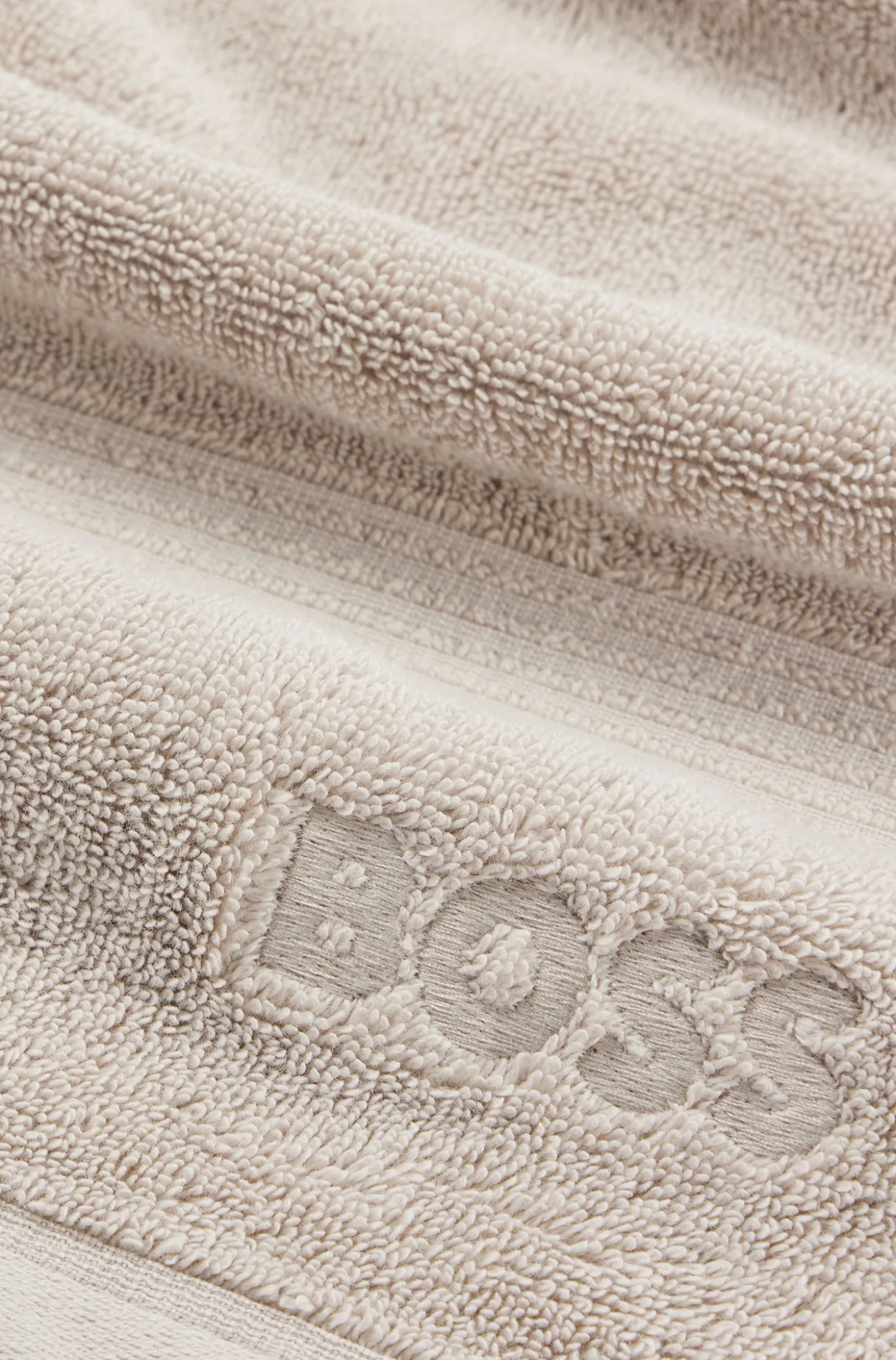 Cotton hand towel with embroidered logo