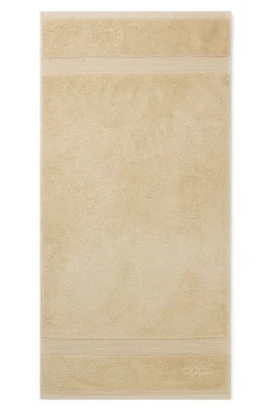 Cotton hand towel with embroidered logo