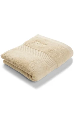 Cotton hand towel with embroidered logo