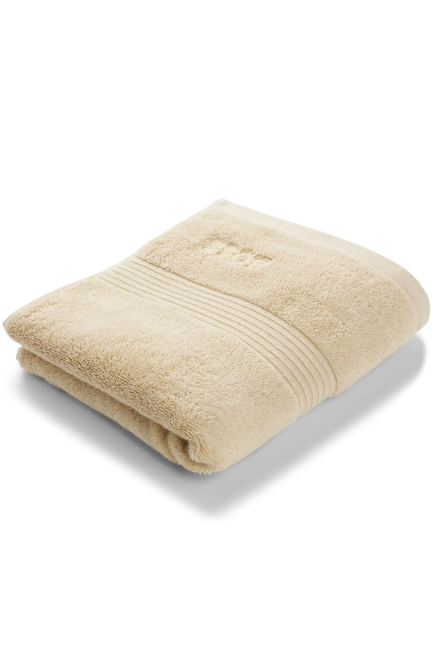Cotton hand towel with embroidered logo