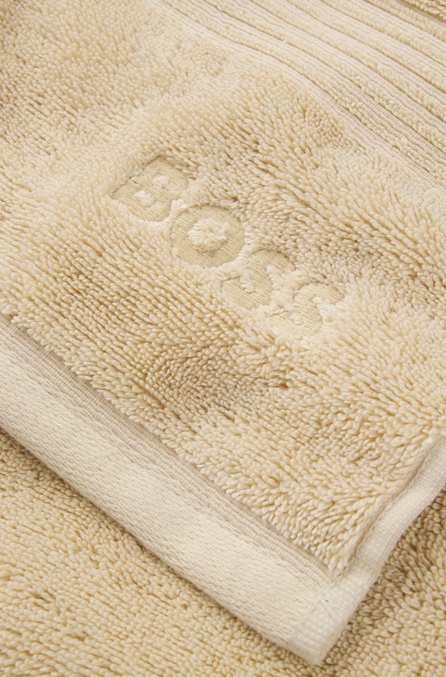 Cotton hand towel with embroidered logo