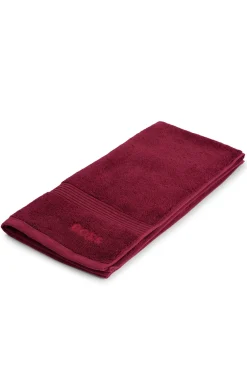 Cotton hand towel with embroidered logo