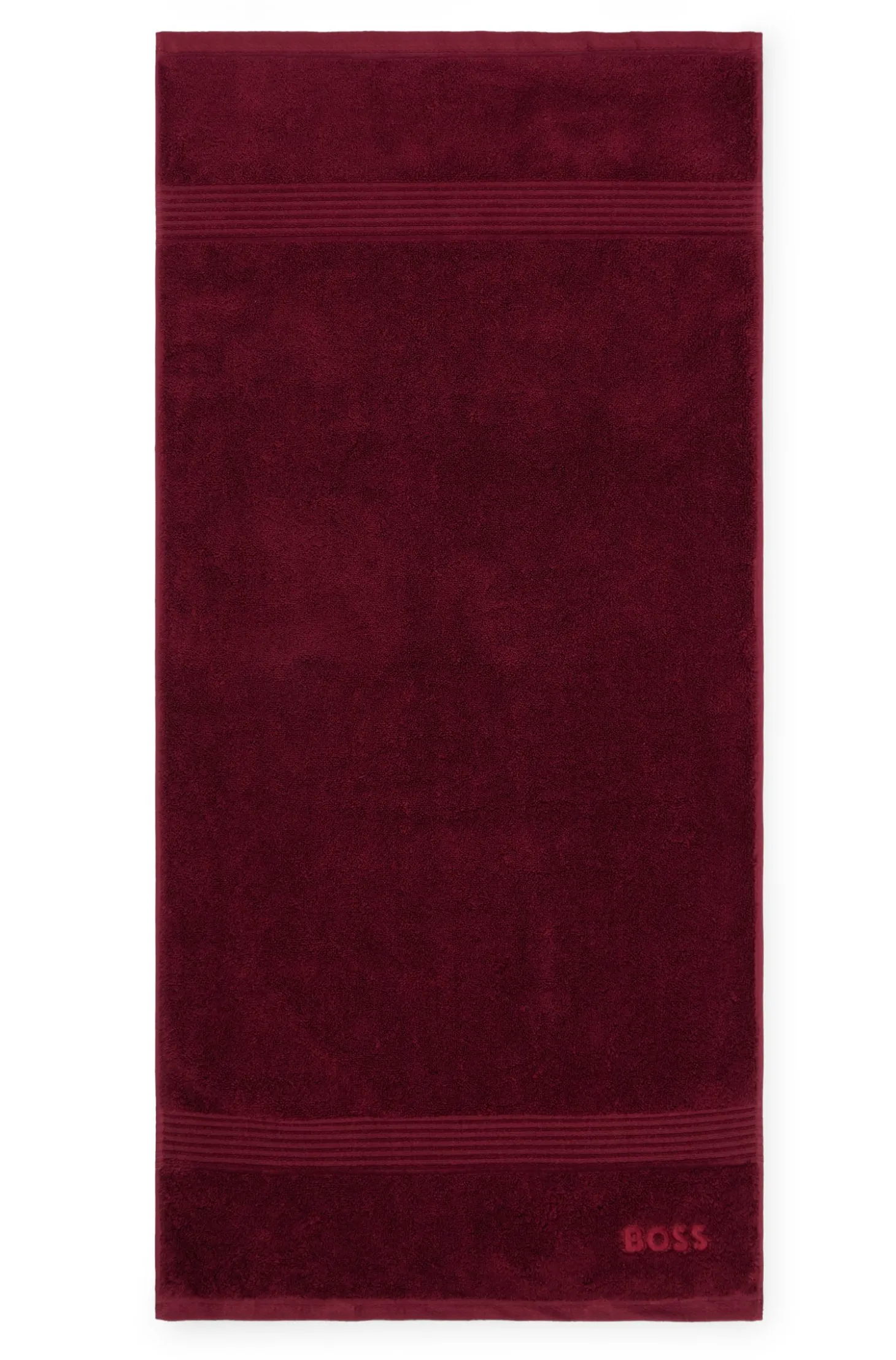 Cotton hand towel with embroidered logo